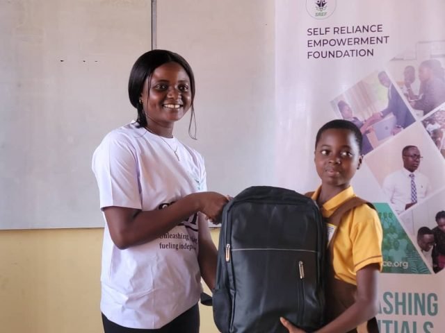 SREF backpack handoff at school (1)